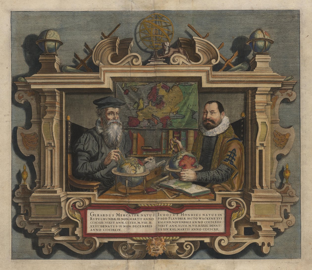 Atlas eller kosmografiska meditationer om världens skapelse och Iceluys gestalt. Påbörjad på latin av den mycket lärde Gerard Mercator, fullbordad av Jodocus Hondius av Gerardus Mercator