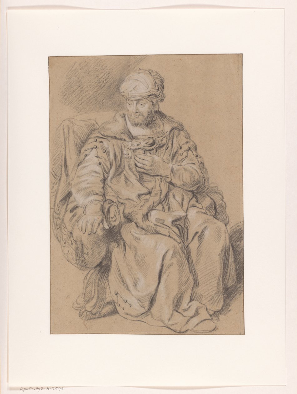 Sittande orientalisk man av Gerbrand van den Eeckhout (copy after)