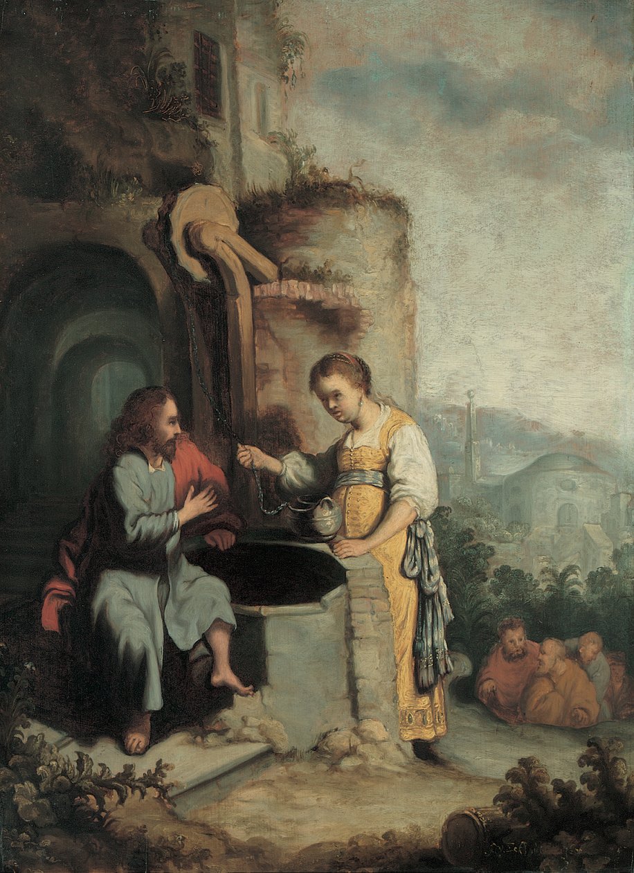Kristus och Samariens kvinna av Gerbrandt van den Eeckhout