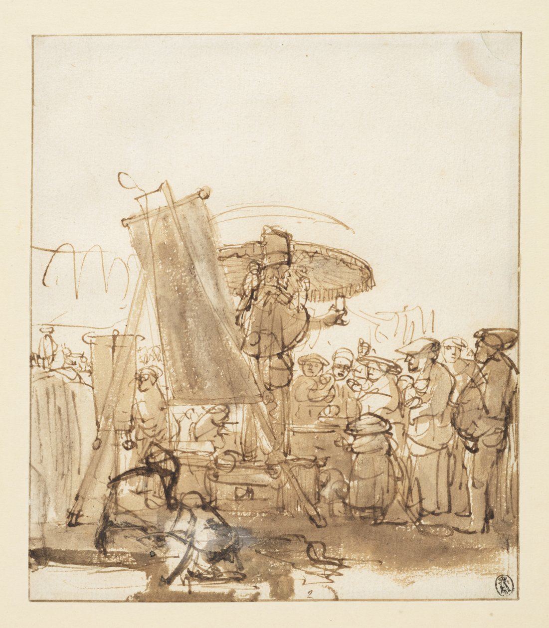 Kvacksalvare talar till en folkmassa, ca 1637 av Gerbrandt van den Eeckhout