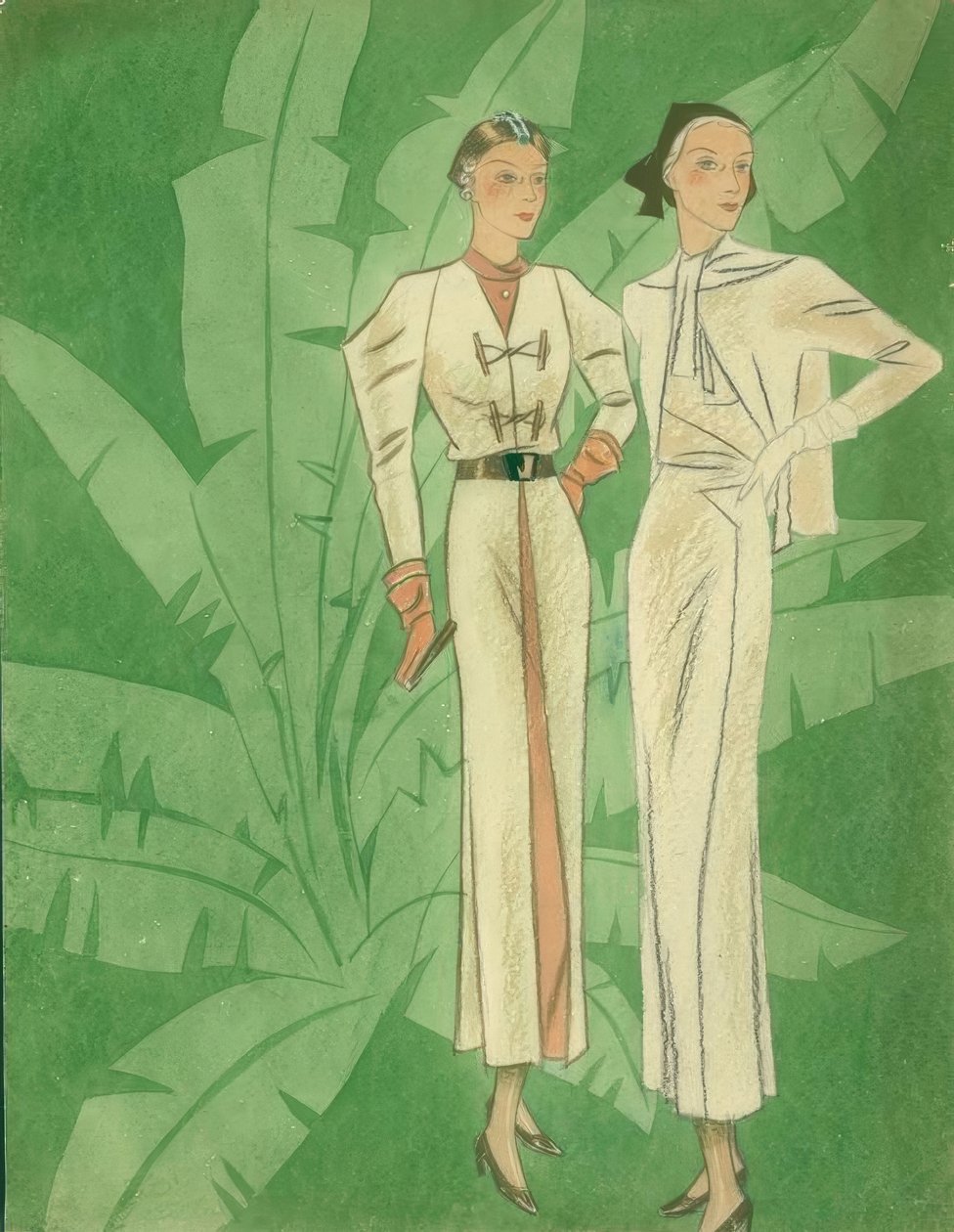 Dammode 1934 / klänningar / Gerd Hartung av Gerd Hartung