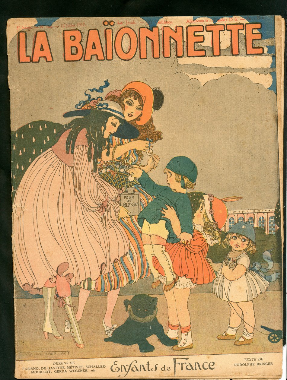 Omslag till "" La Baionnette"", Satirical en Colors av Gerda Marie Frederike Wegener