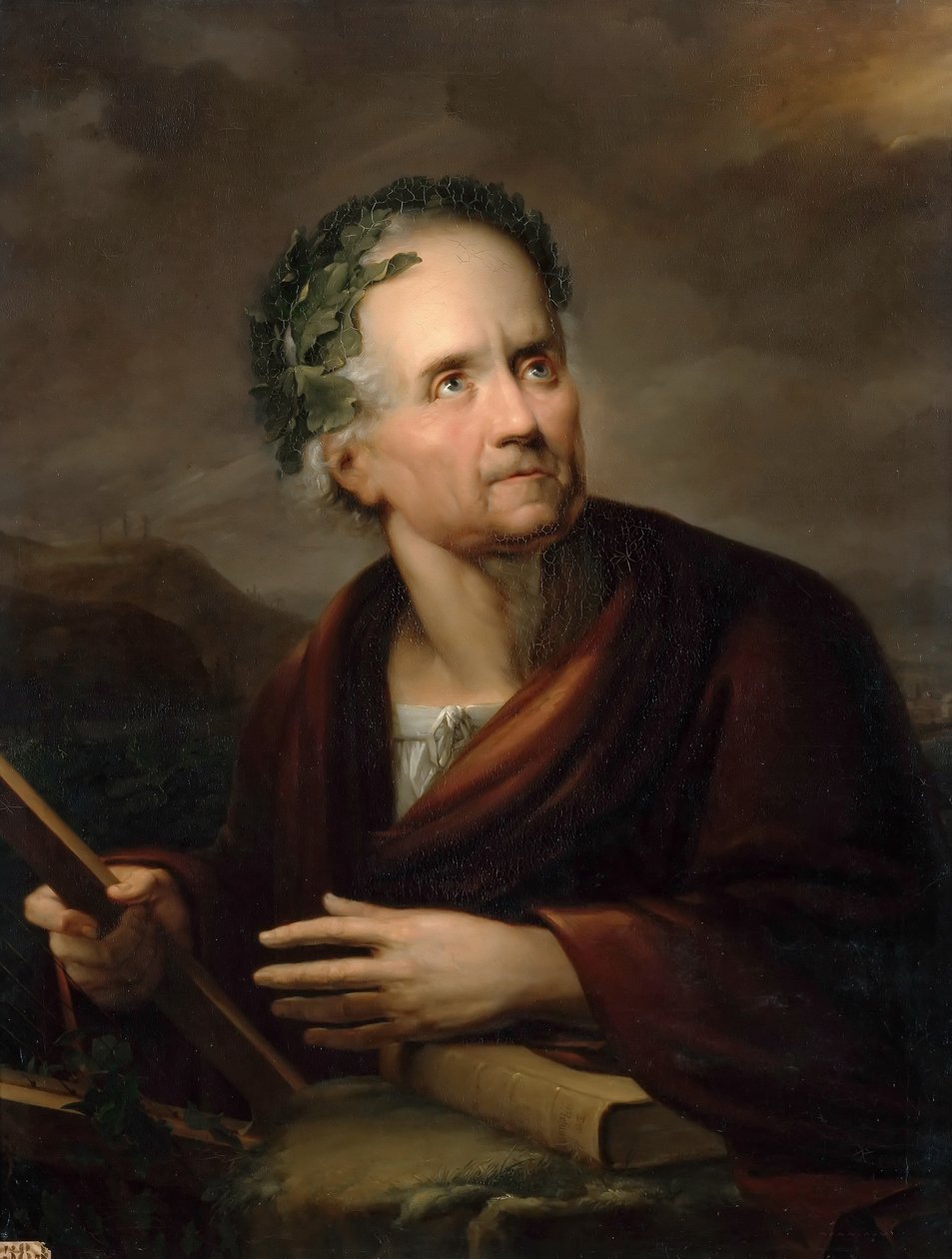Porträtt av Friedrich Gottlieb Klopstock 1724-1803 av Gerdt Hardorff