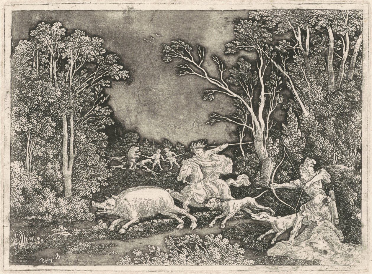Antik galtjakt av Gerhard Janssen