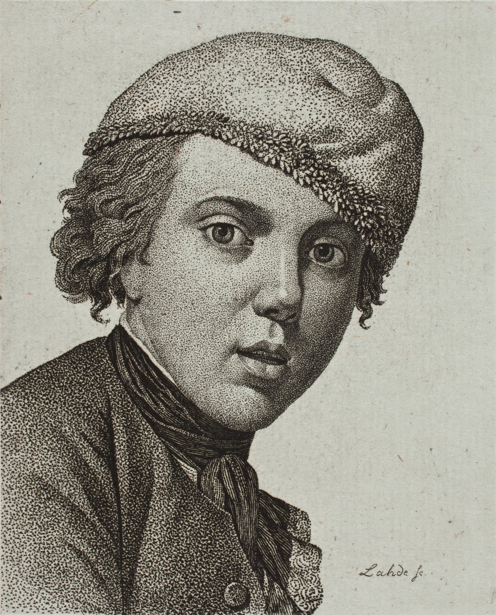 Jens Juel, efter Juels självporträtt från 1767 av Gerhard Ludvig Lahde