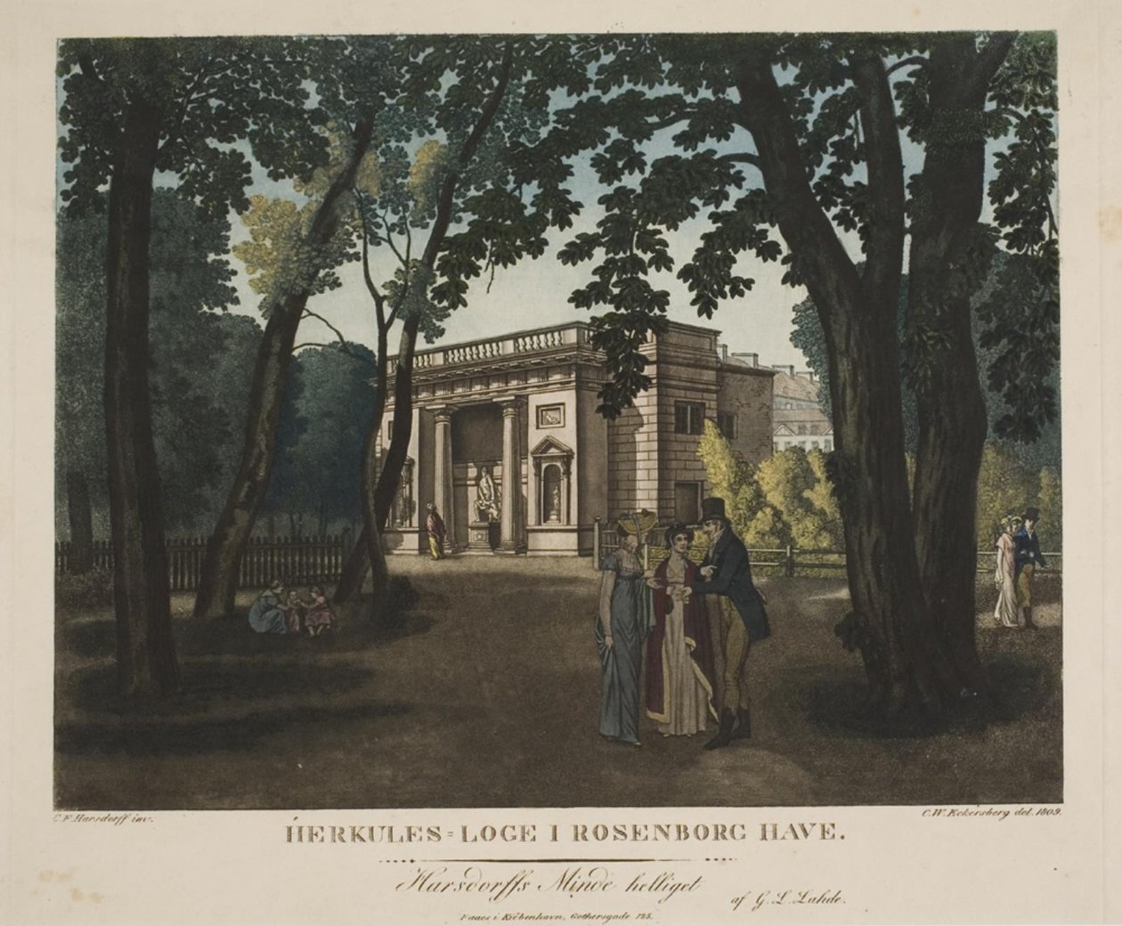 Herkuleslogen i Rosenborgs trädgård av Gerhard Ludvig Lahde
