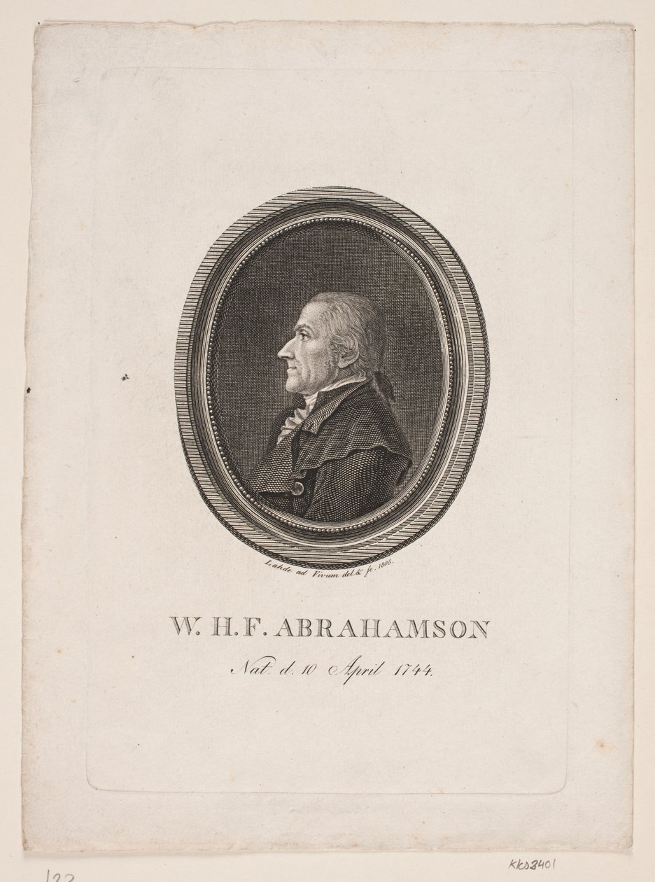 W.H.F. Abrahams av Gerhard Ludvig Lahde