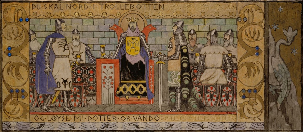 Åsmund i kungens sal av Gerhard Munthe