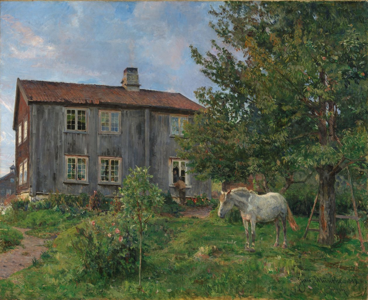 På gården, Ulvin av Gerhard Munthe