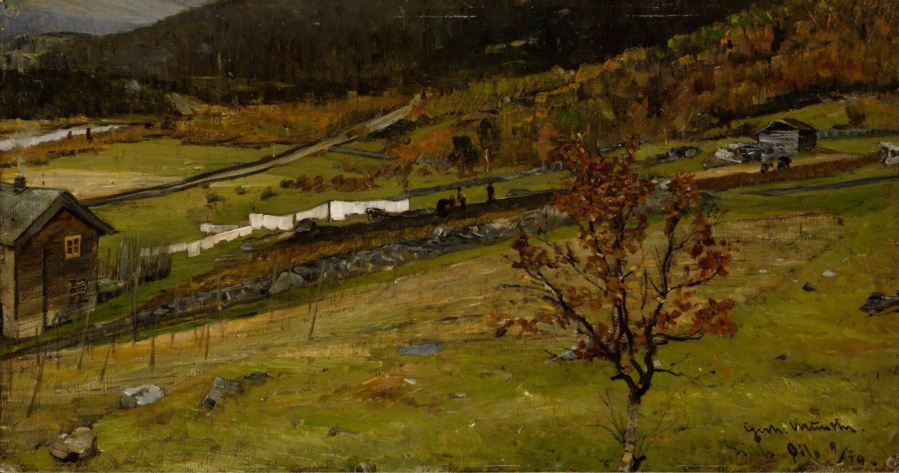 Höstlandskap, Øylo av Gerhard Munthe