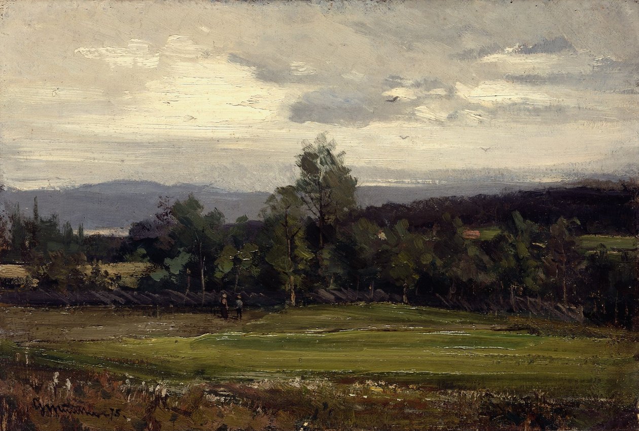 Fält i Hedmark på sommaren av Gerhard Munthe
