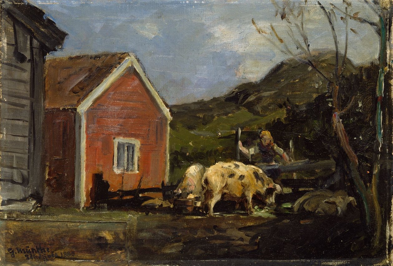 Grisar i månsken av Gerhard Munthe