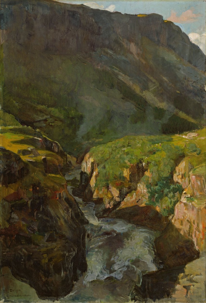 The River Driva av Gerhard Munthe