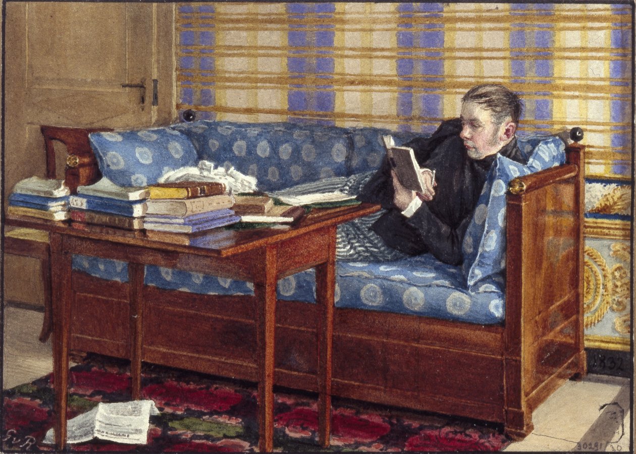 Porträtt av poeten Vasily Zhukovsky 1783-1852, 1832 av Gerhard Wilhelm Reutern von