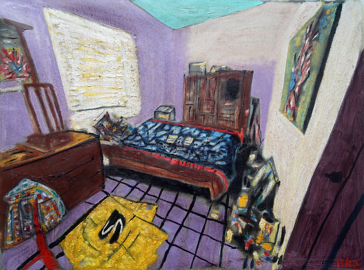 Art Crib, 2024 (olja på duk) av Gerhardt Isringhaus