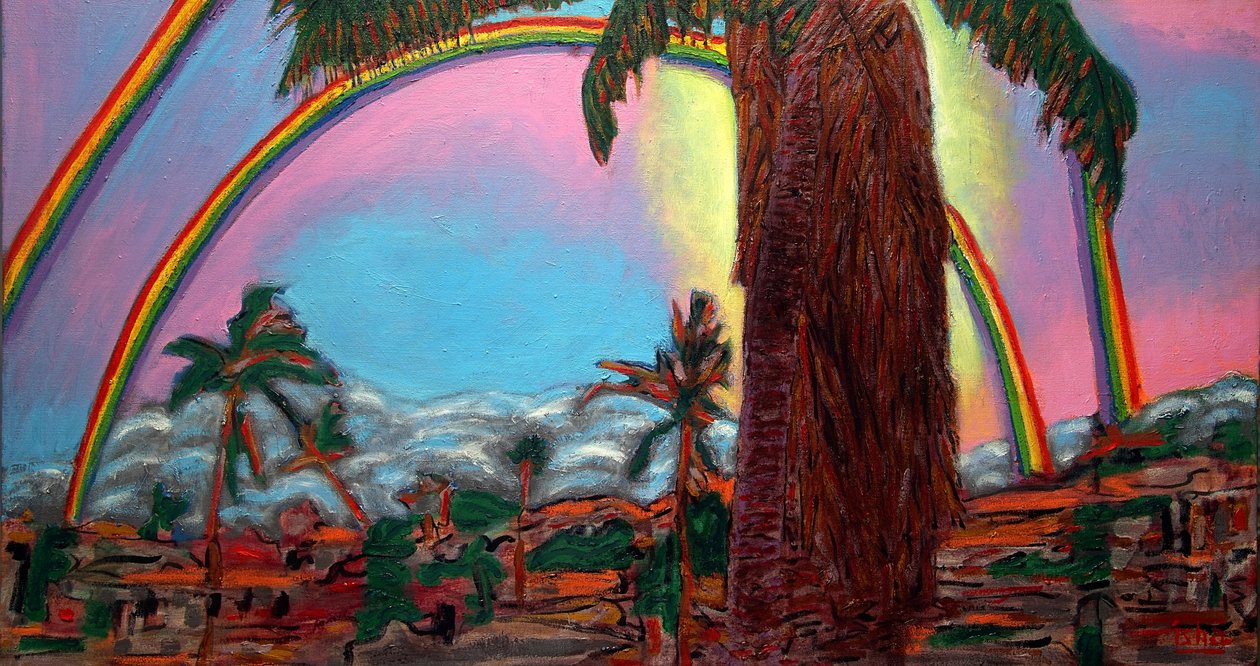 Cabo Rainbow, 2020 (olja på duk) av Gerhardt Isringhaus