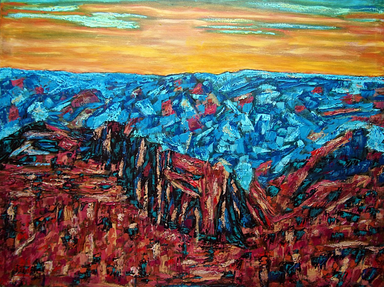 Copper Canyon, 2023 (olja på duk) av Gerhardt Isringhaus