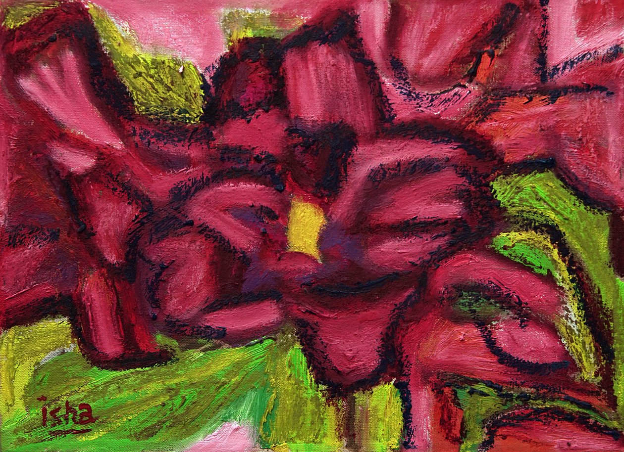 Desert Roses, 2018 (olja på duk) av Gerhardt Isringhaus