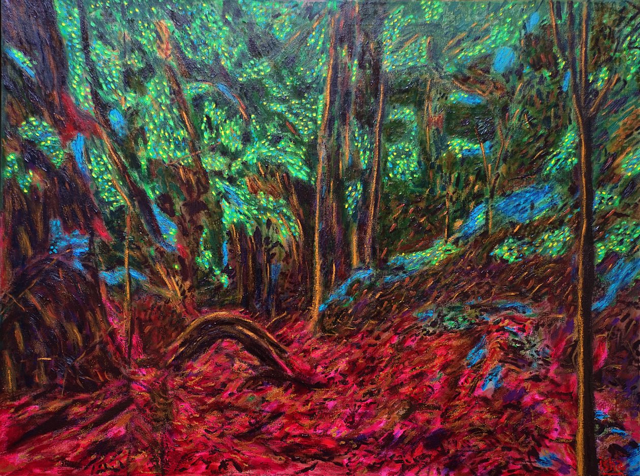 Mexican Jungle, 2019 (olja på duk) av Gerhardt Isringhaus