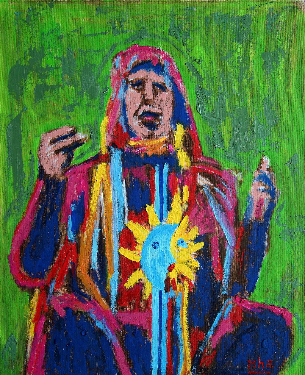 Shaman ii 1, 2019 (olja på duk) av Gerhardt Isringhaus