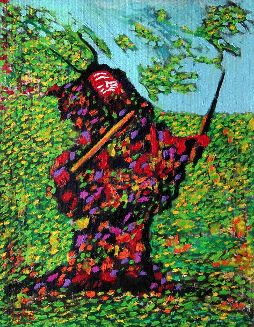 Siberian Shaman, 2020 (olja på duk) av Gerhardt Isringhaus