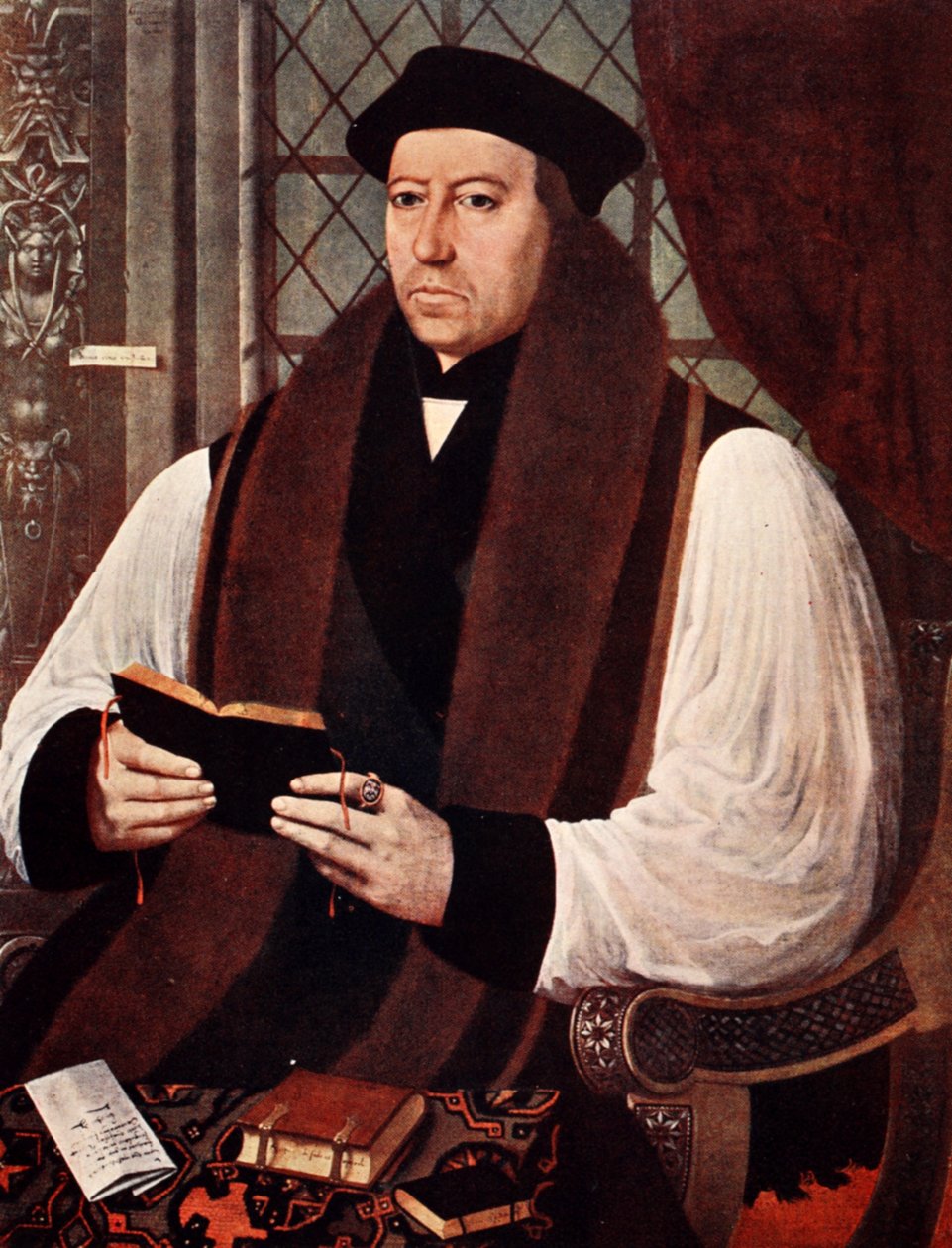 Ärkebiskop Cranmer, illustration från 