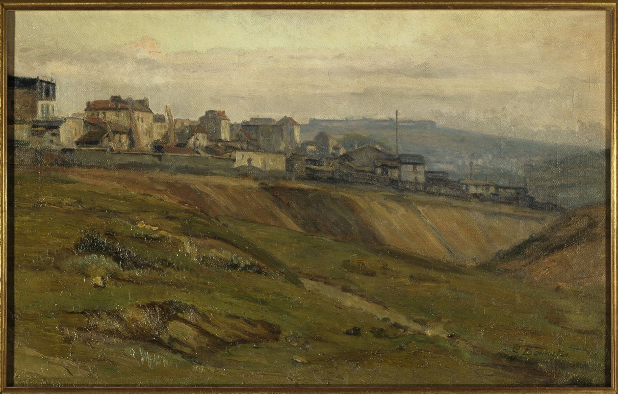 Rue du Moulin-des-Prés, omkring 1900 (olja på duk) av Germain Eugene Bonneton