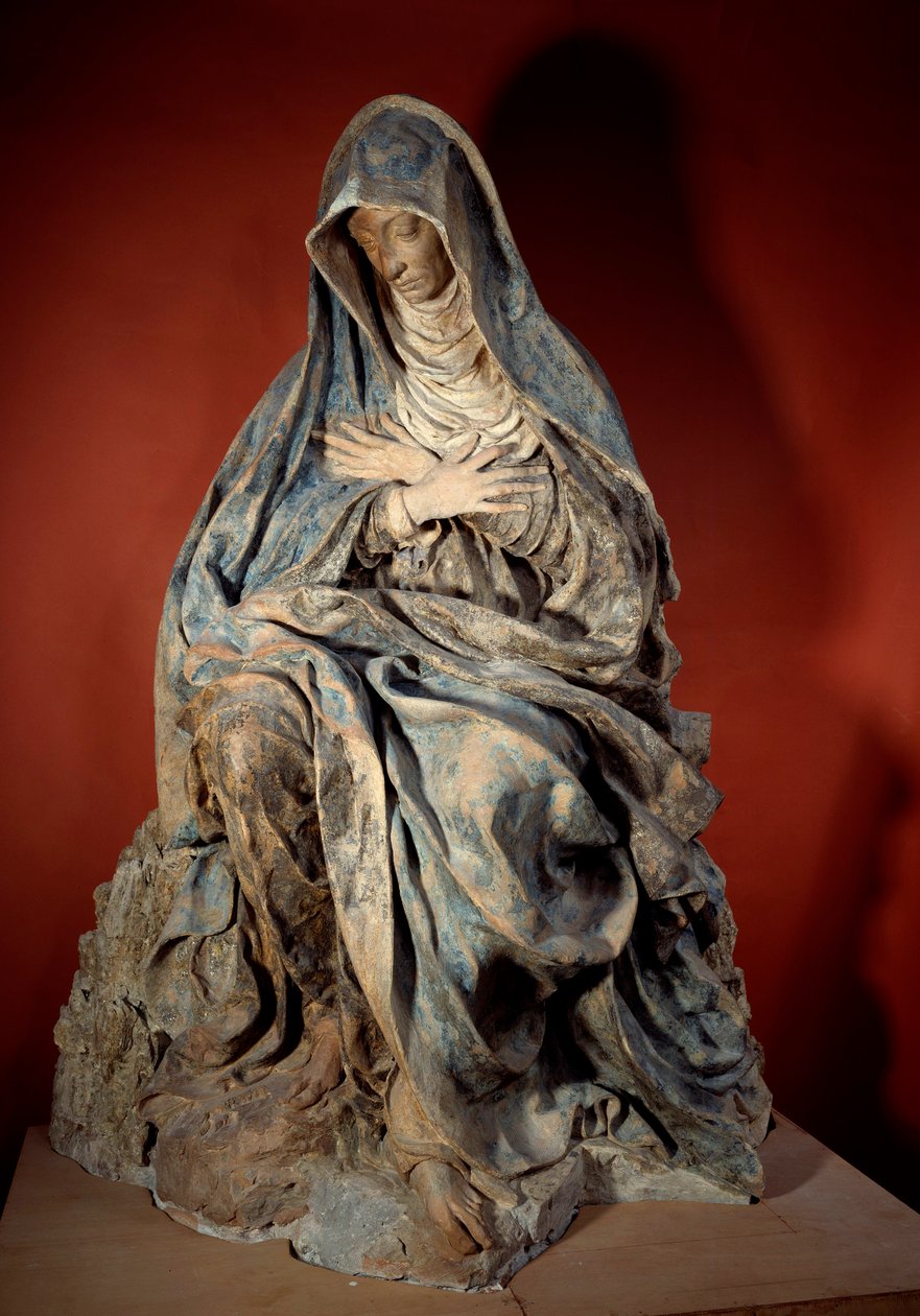 Virgin of Pain Skulptur av Germain Pilon (1535-1590) 1500-talets Paris, Louvren av Germain Pilon
