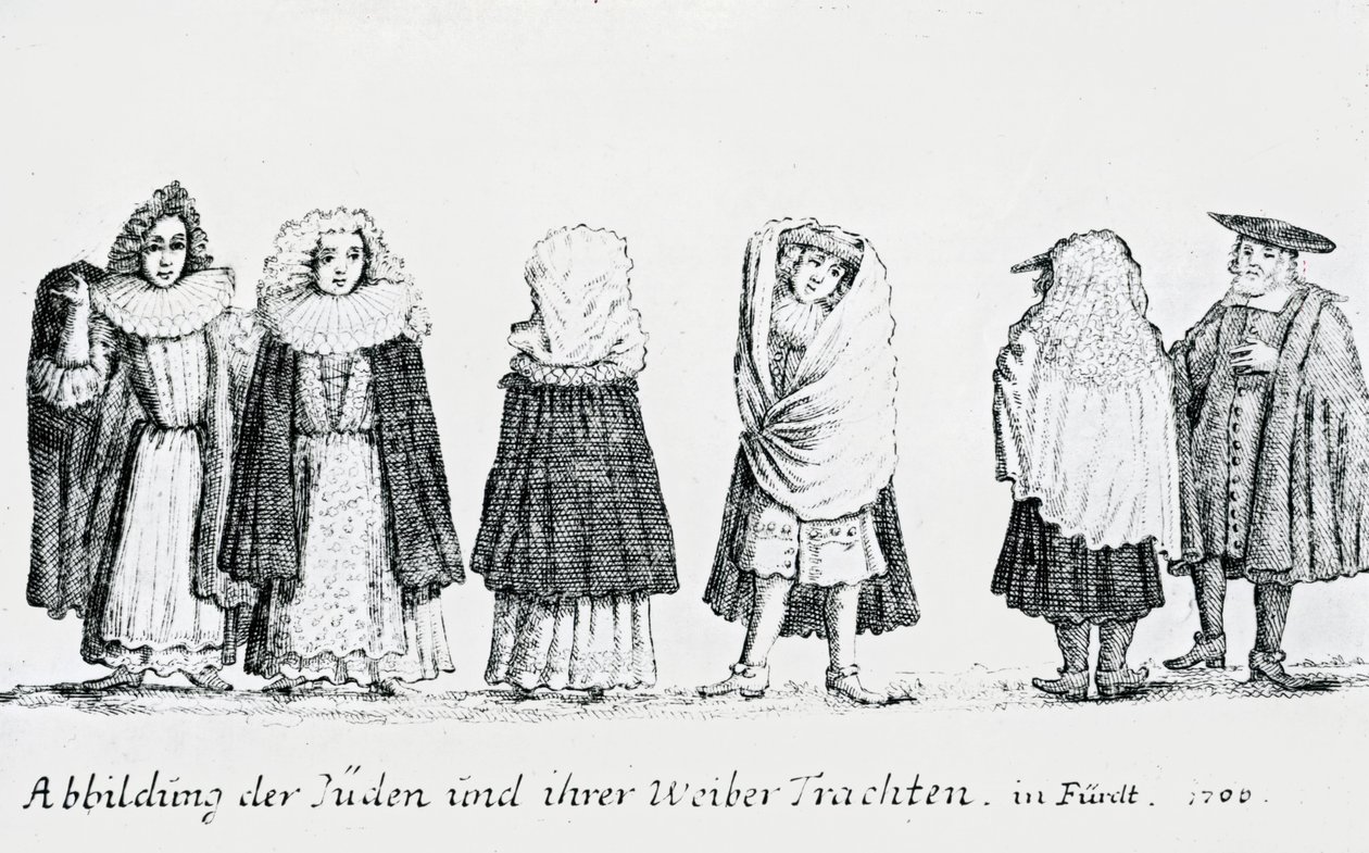 En skildring av det judiska folket och deras klädsel, 1706 av German School