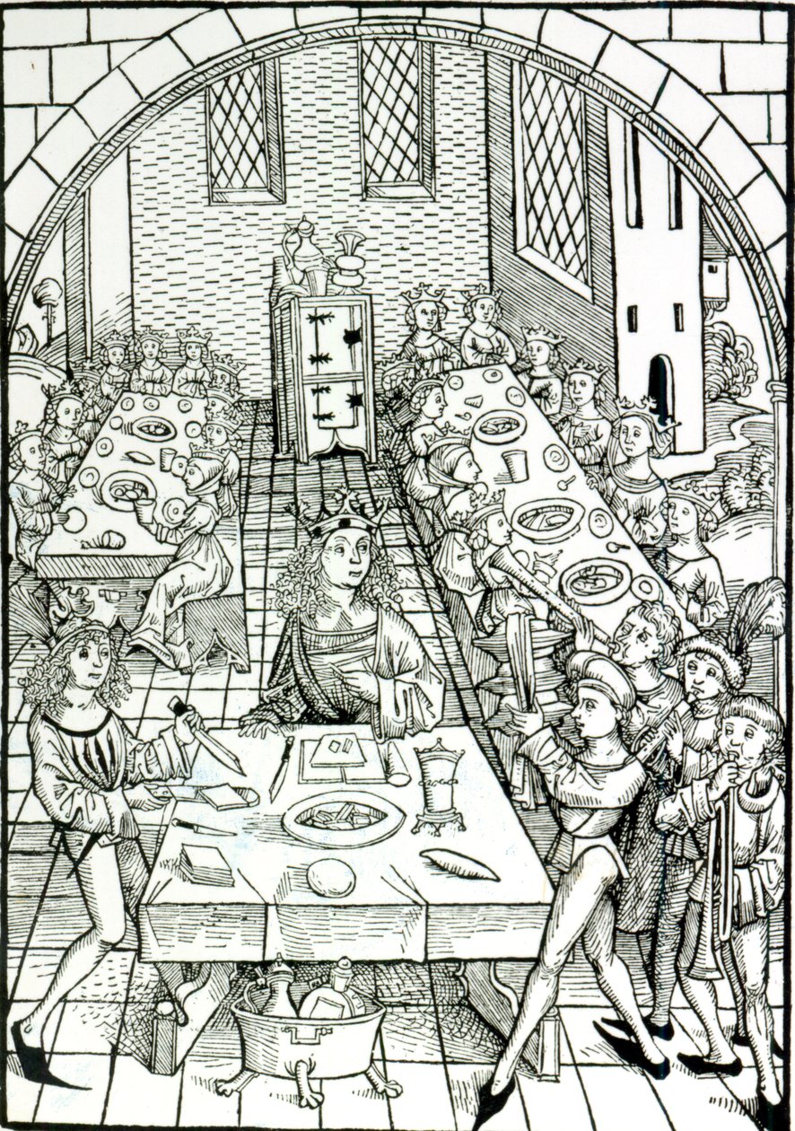En furstlig bankett, 1491 av German School