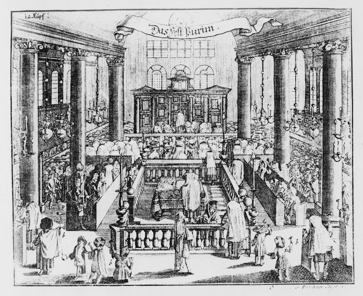 Berlin Synagogue, publicerad i Kirschner Judisches Lexicon av German School