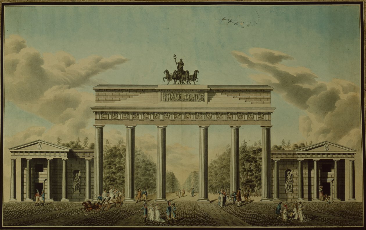 Brandenburg Gate, 1812 av German School