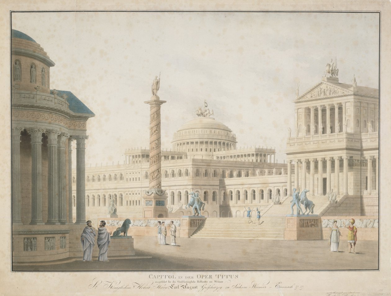 Capitolium, uppsättning för 