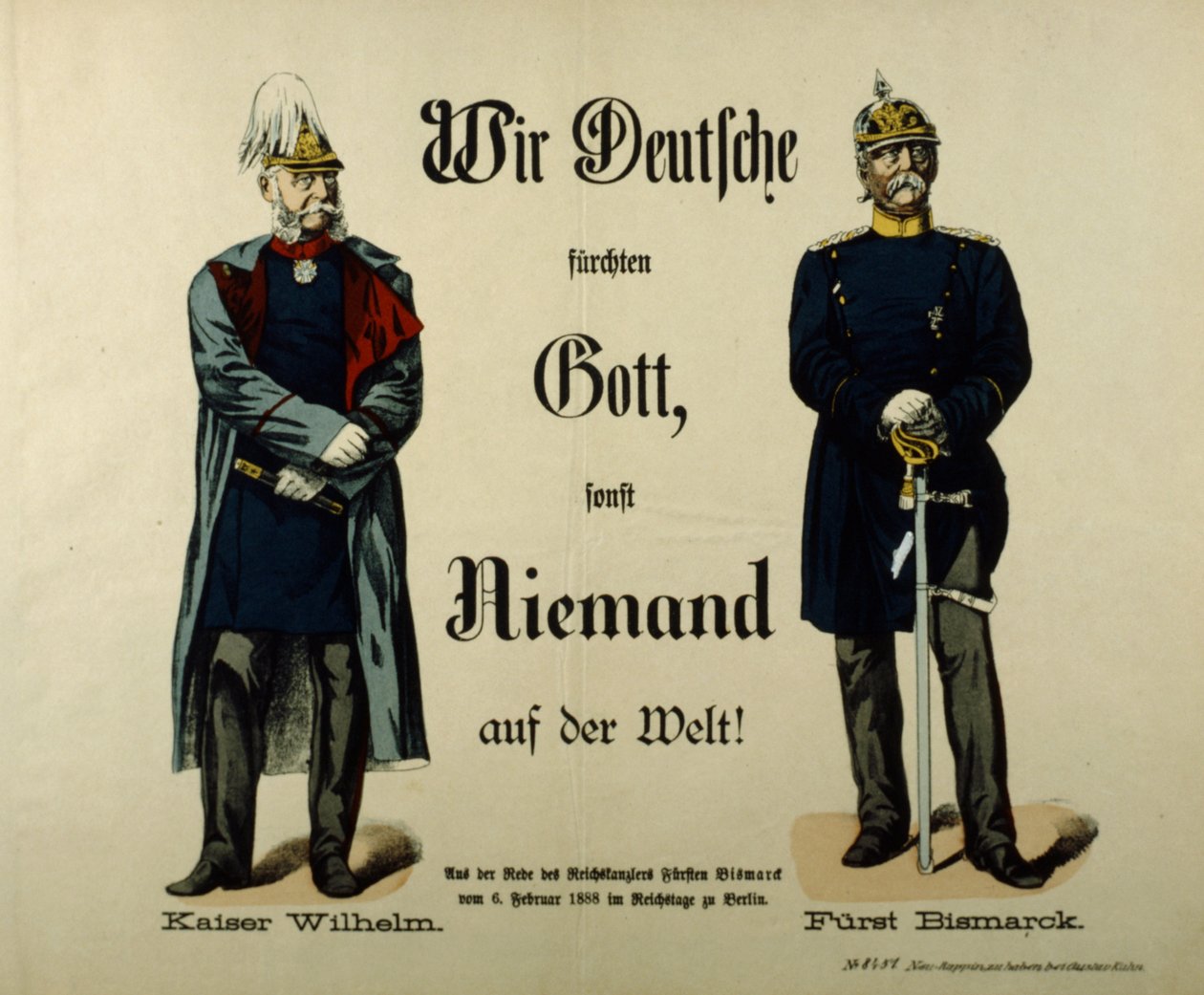 Kejsar Wilhelm I och prins Bismarck av German School