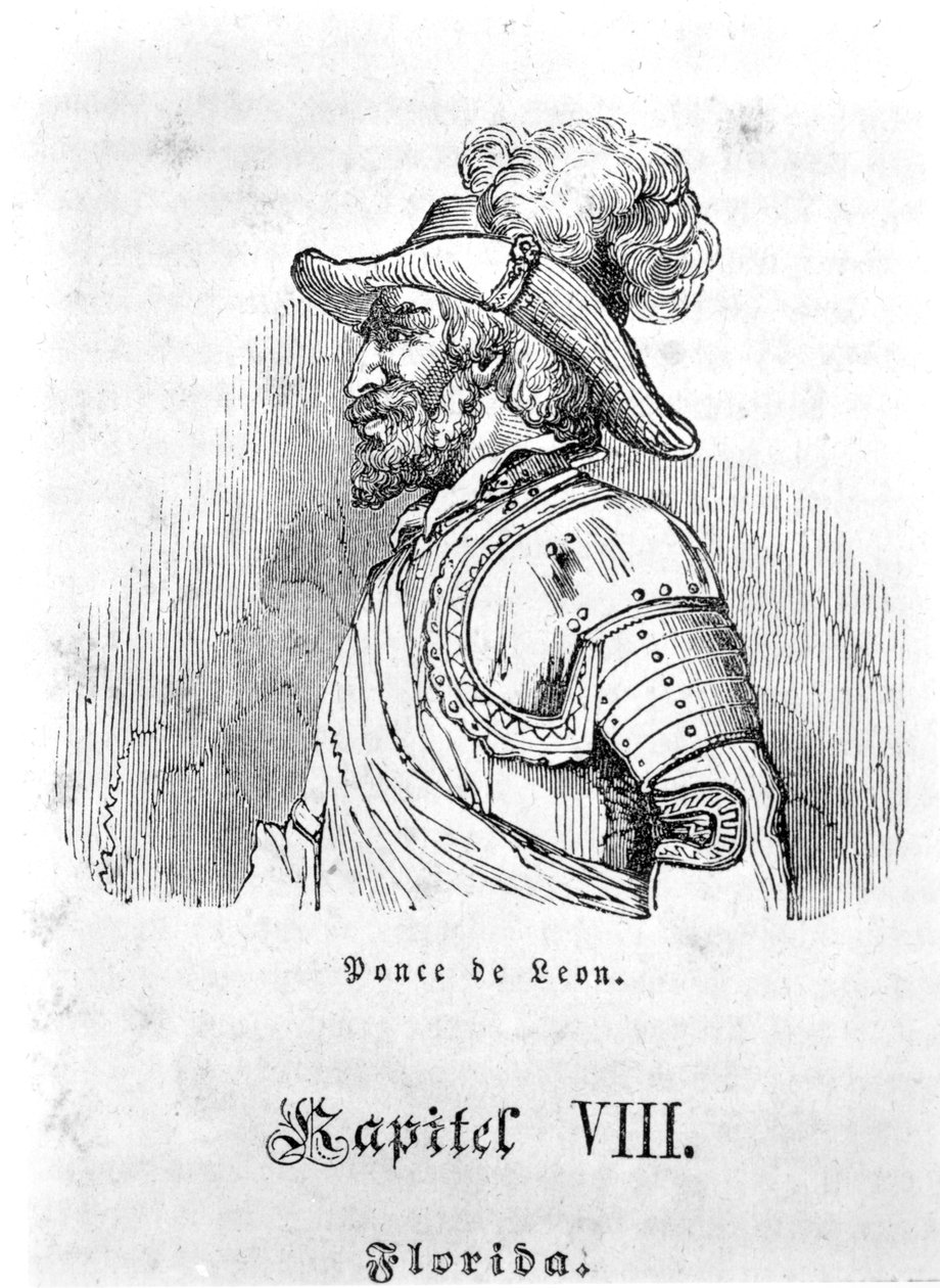Juan Ponce de Leon (1460-1521) swed av German School