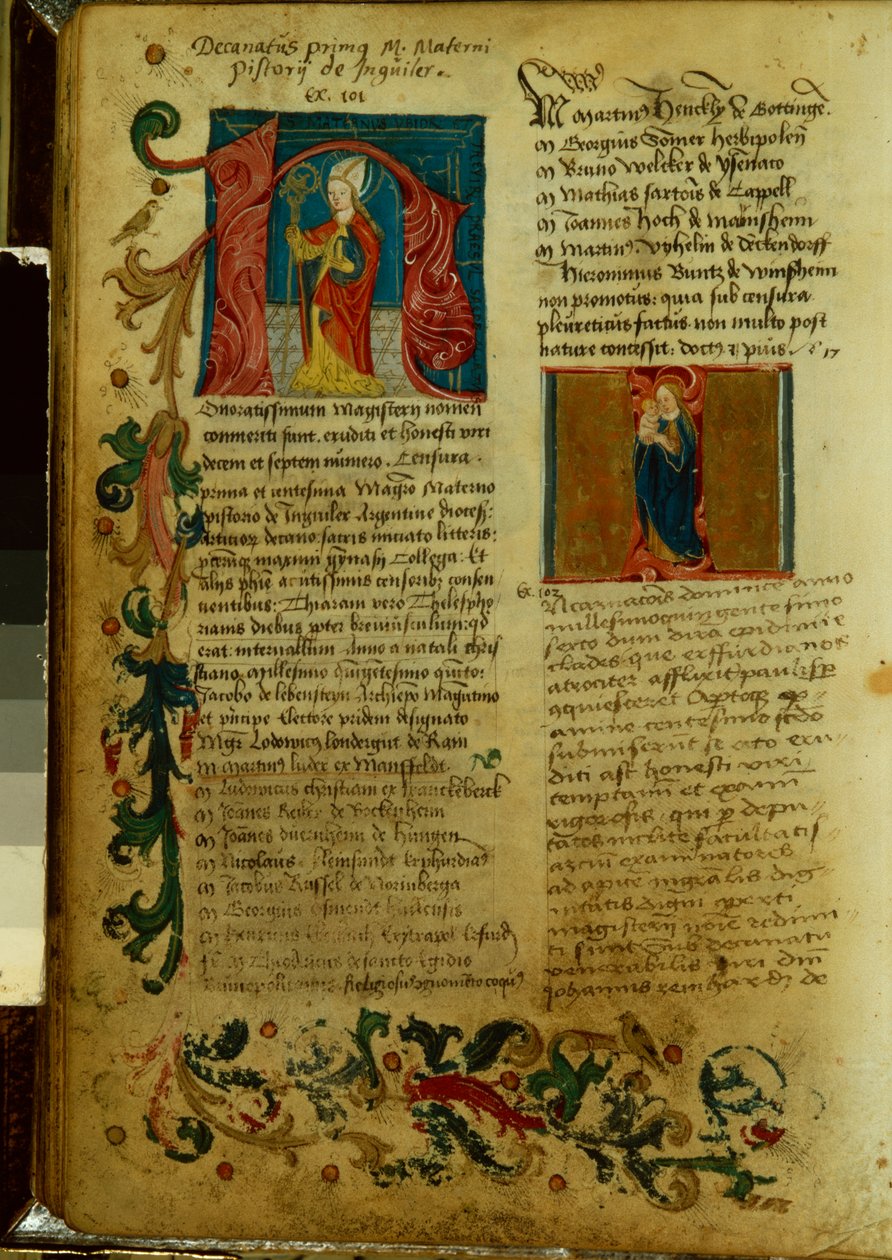 Matini Luteru na lesitala i le Iunivesite o Erfurt, Aperila 1501 swed av German School