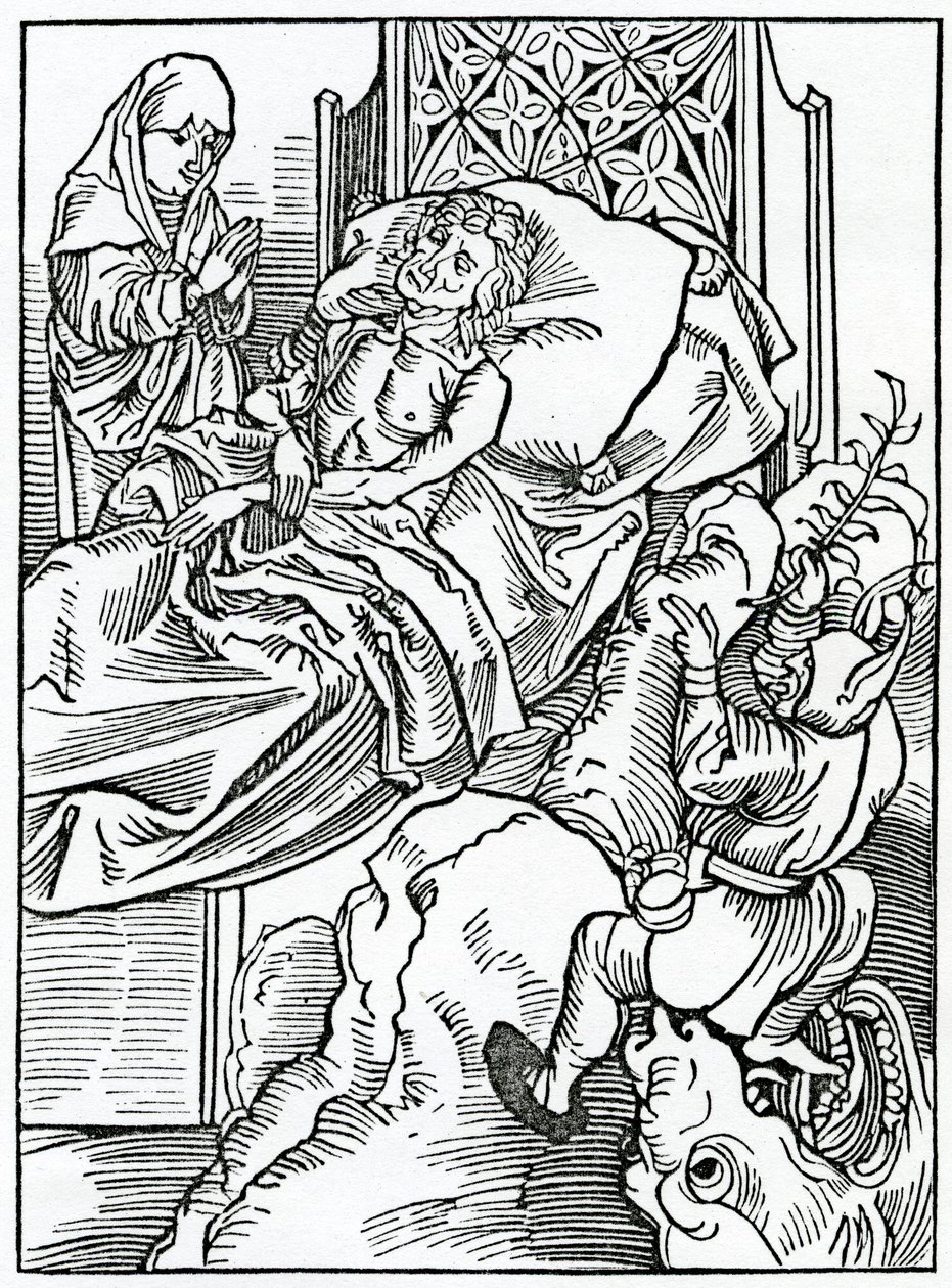 Av dem att döma om andra, illustration från Alexander Barclays engelska översättning av 