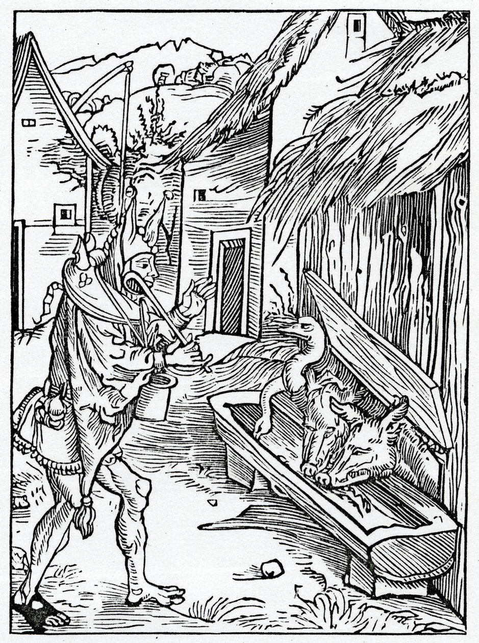 På dem yt synne trustynge vpon the mercy of God, illustration från Alexander Barclays engelska översättning av 