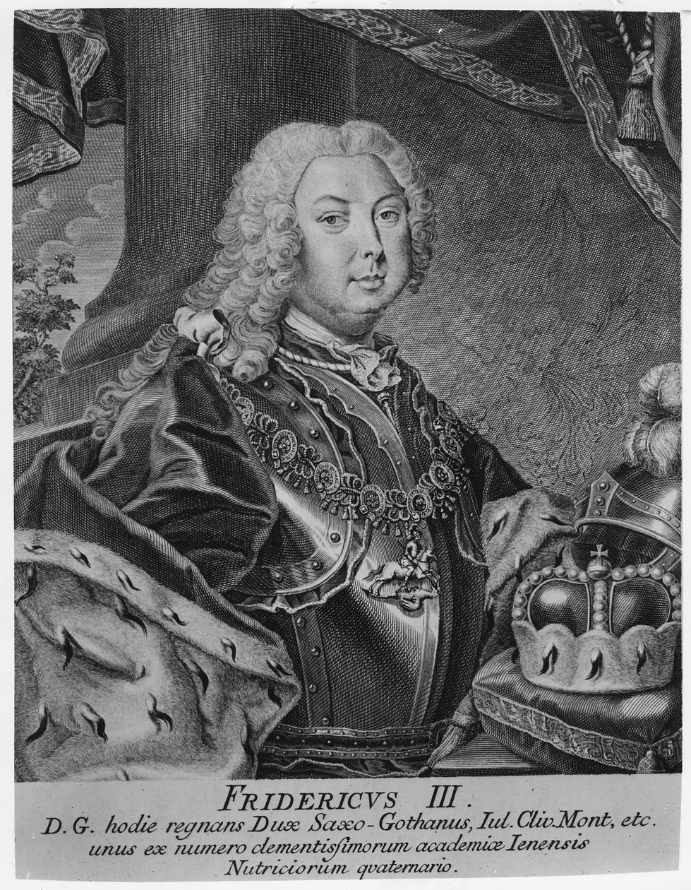 Porträtt av Fredrik III av German School