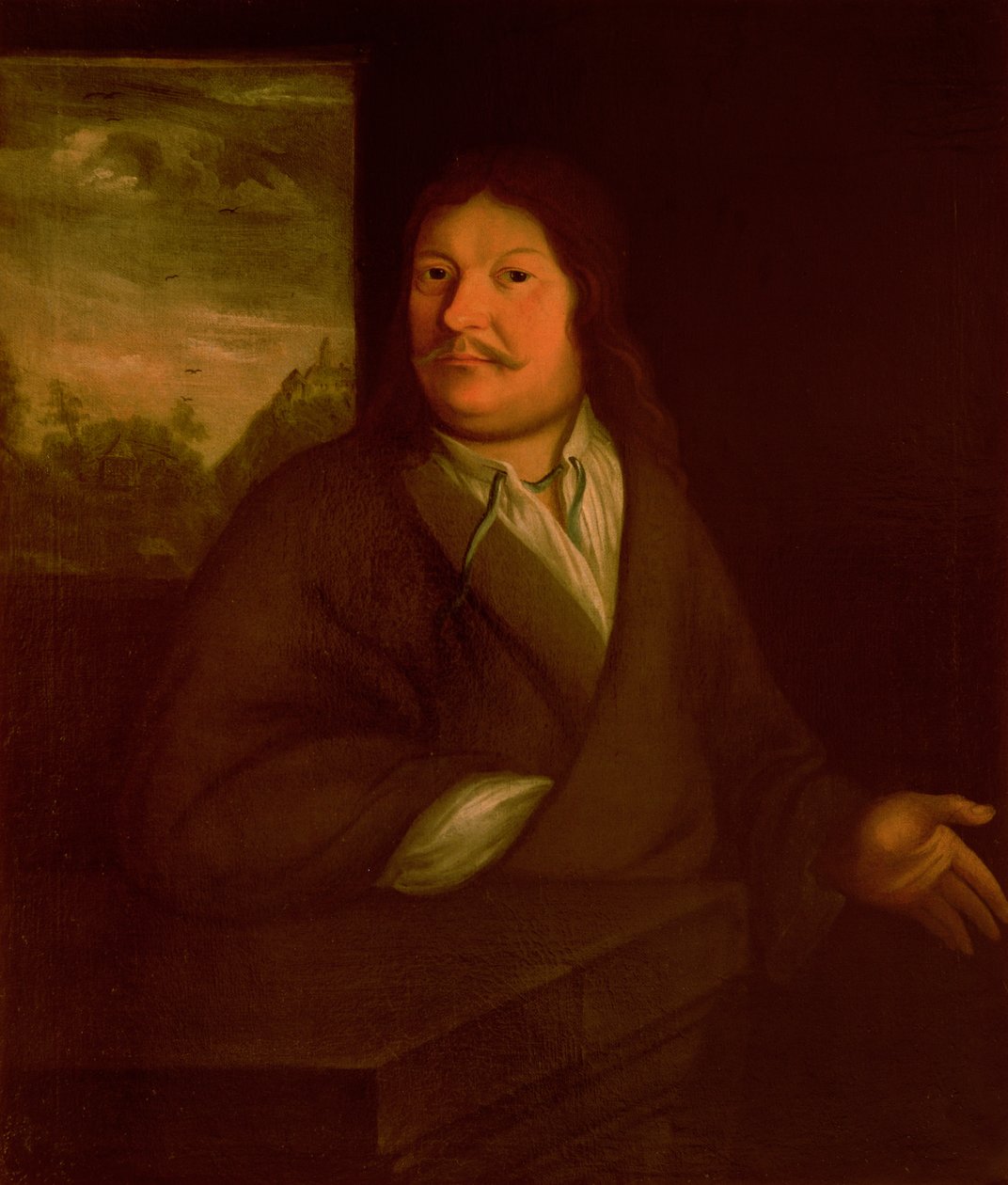 Porträtt av Johann Ambrosius Bach (1645-95), 1685 av German School