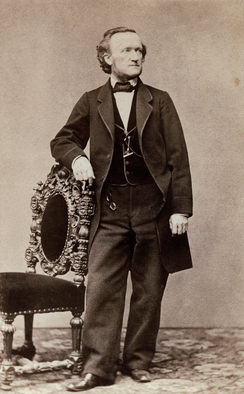 Porträtt av Richard Wagner, ca 1870 (albumintryck) av German School