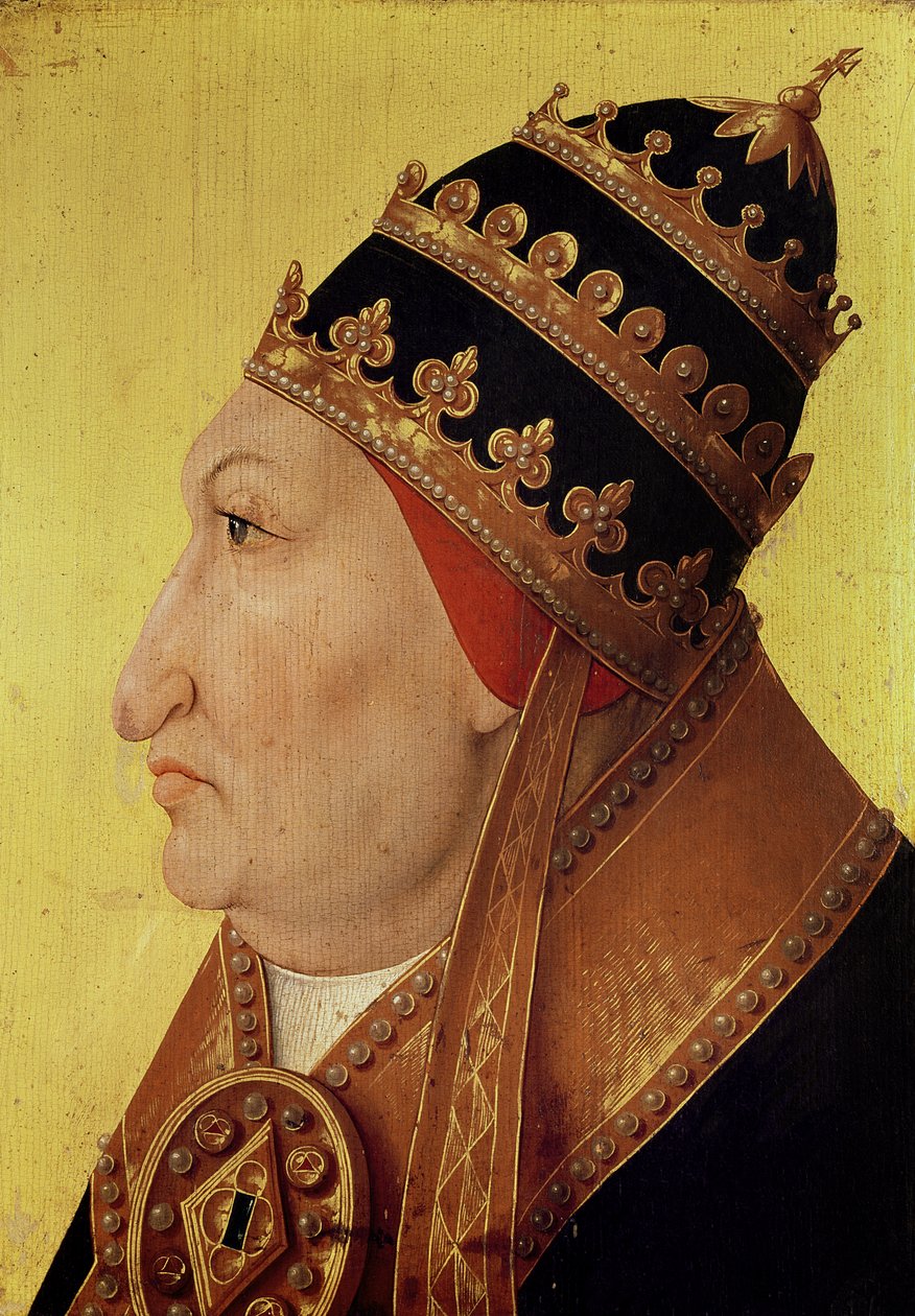 Porträtt av Rodrigo Borgia (1431-1503) påven Alexander VI av German School