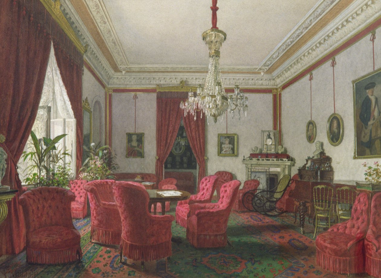 Receptionsrum i Berlin Reich Chancellors Palace av German School