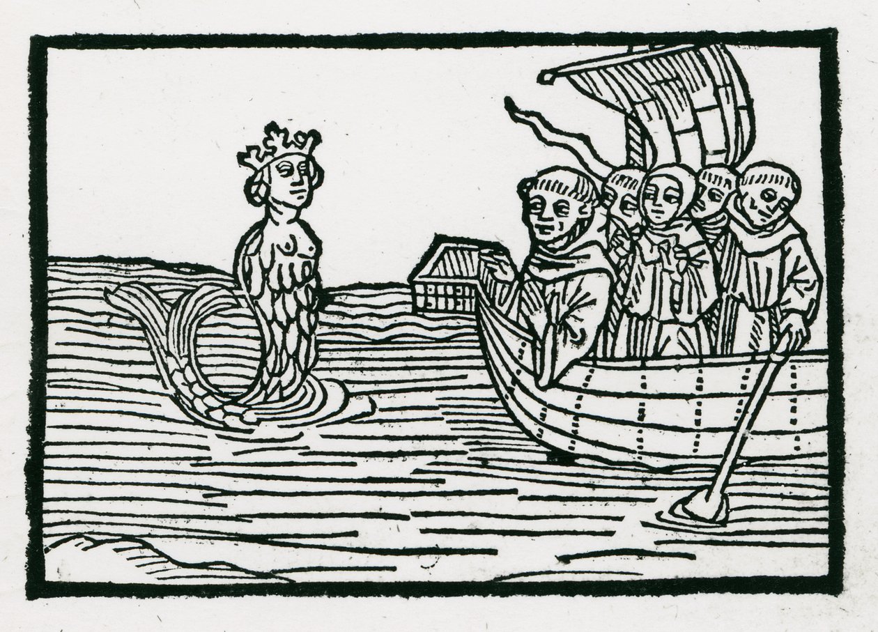 St. Brendan and the Siren, illustration från 
