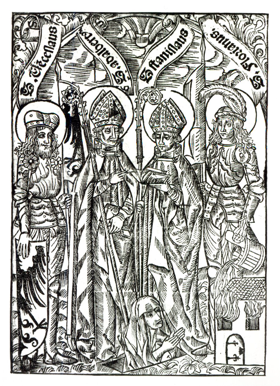 St. Wenceslaus, St. Adalbert, St. Stanislaus och St. Florian av German School