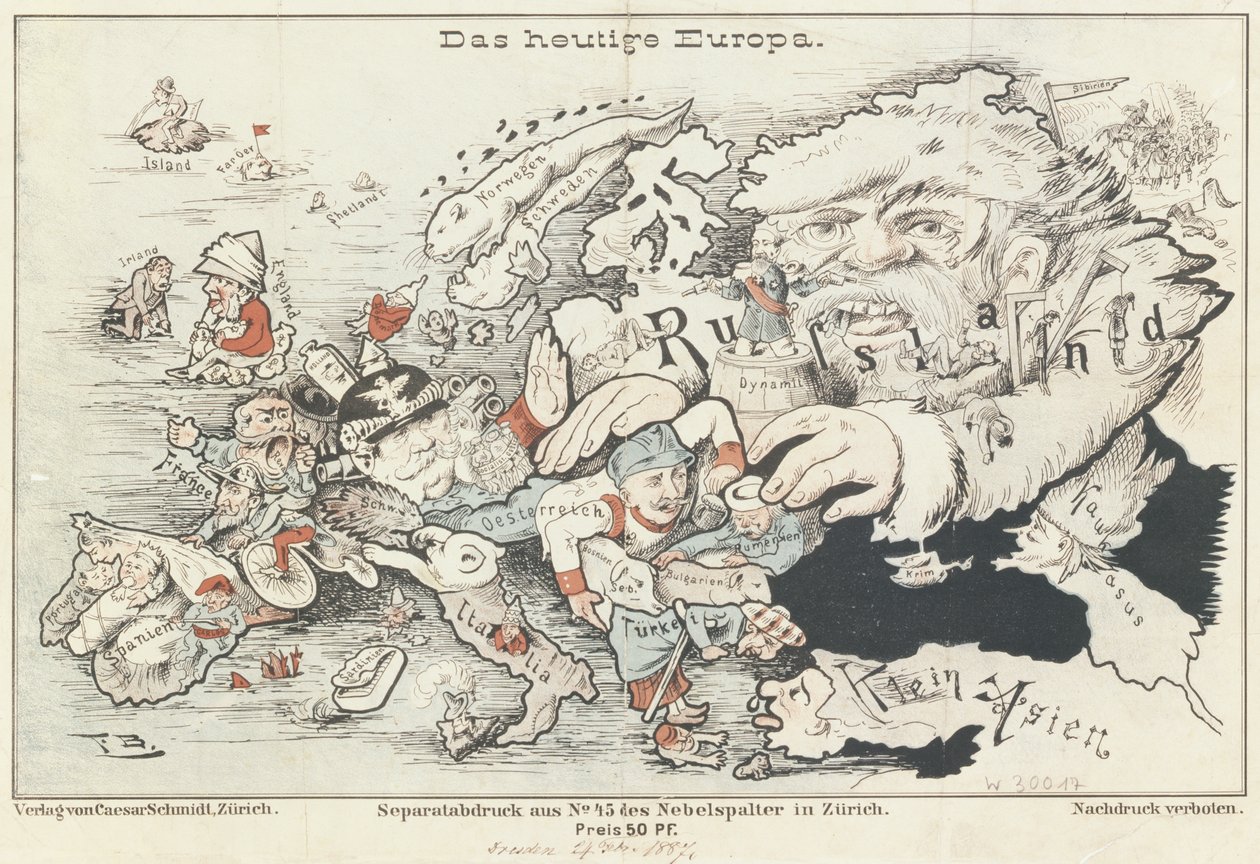 "Dagens Europa", 1887 av German School