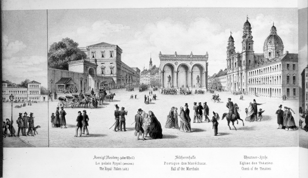 Utsikt över München, 1869 av German School