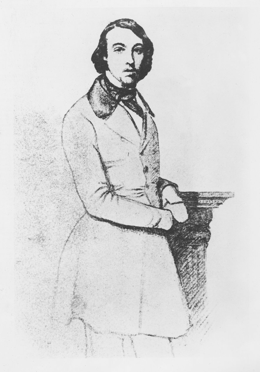 Porträtt av Comte de Gobineau av German von Bohn