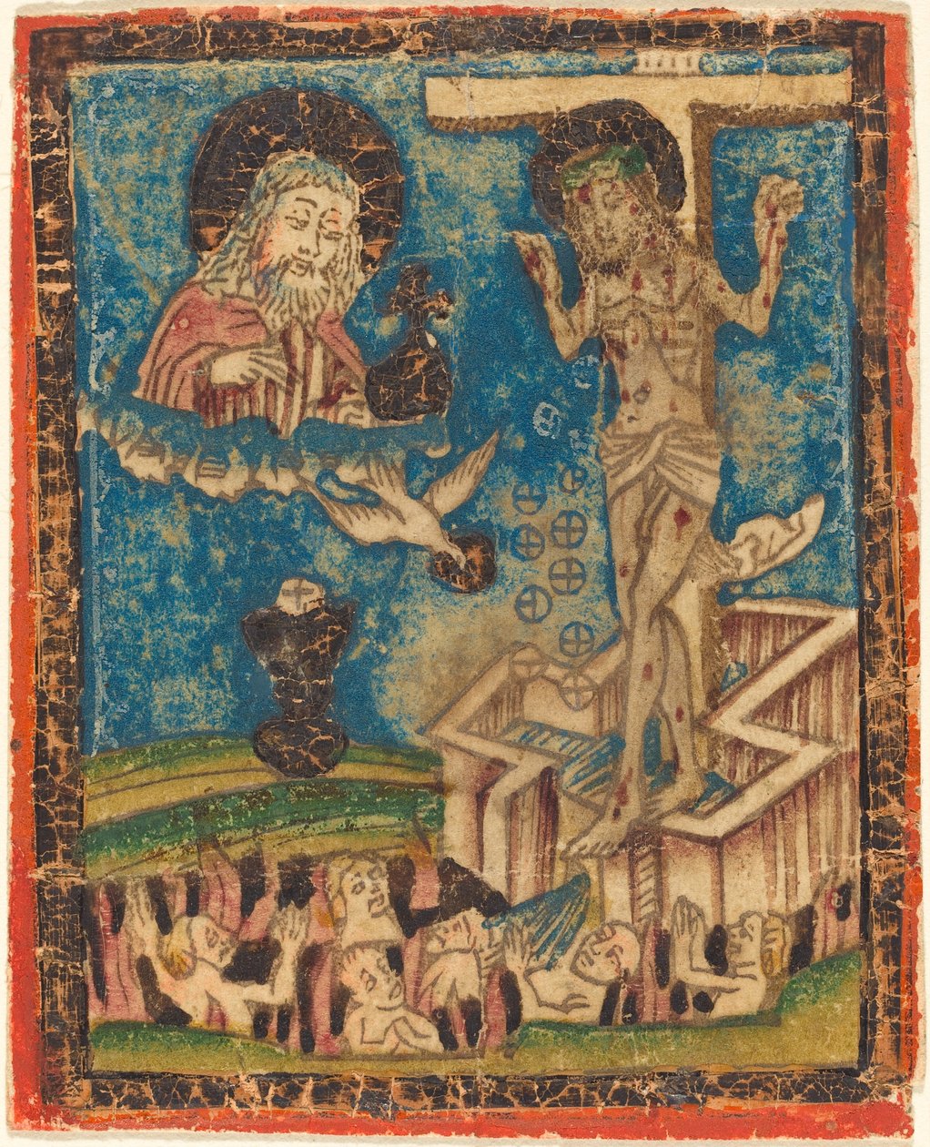 Allegori över nattvarden av German 15th Century