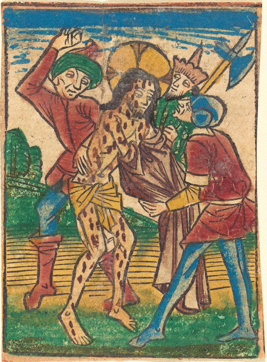 Kristus avskalad av German 15th Century